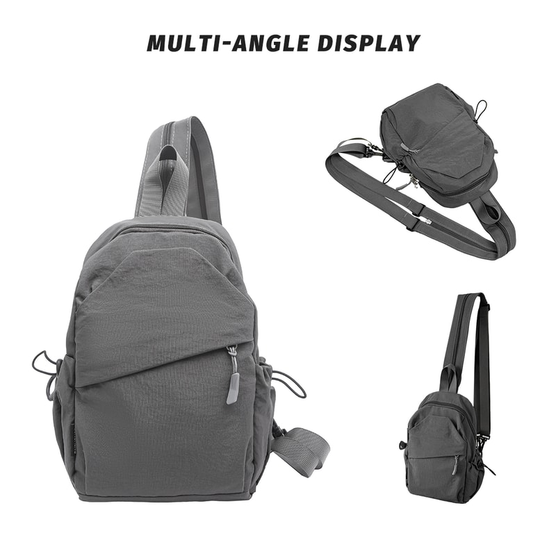 Trendy Womens Portable Messenger Bag Multifunctional Chest Bag Small Backpack For Leisure Travel 2