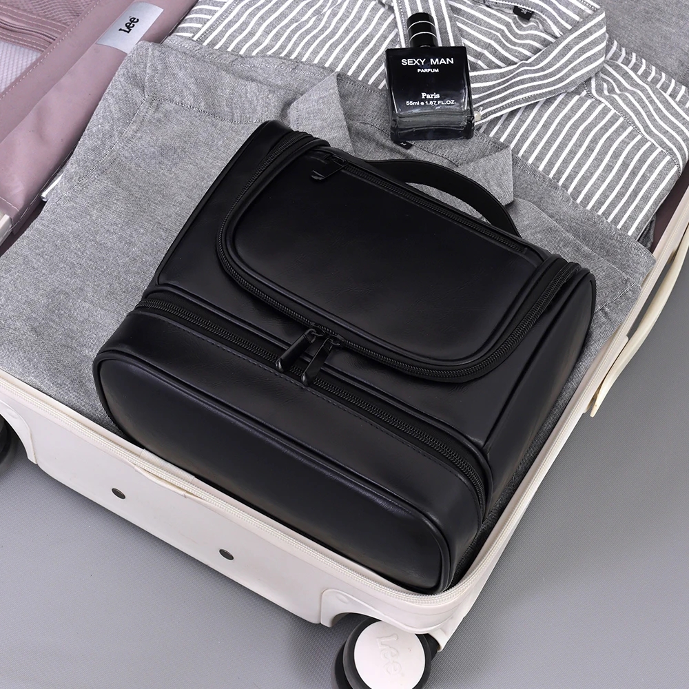 Men Multifunctional Waterproof Toiletry Bag High Capacity Business Handheld Storage 4