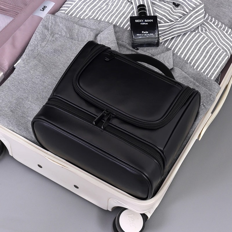 Men Multifunctional Waterproof Toiletry Bag High Capacity Business Handheld Storage 4