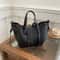 Chic Large Capacity PU Leather Tote Bag For Women Fashionable Commuting Handbag 2