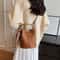 Stylish Women Woven Bucket Tote Bag Adjustable Shoulder Strap Crossbody Handbag Solid Color Versati 2