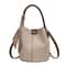 Stylish Women Woven Bucket Tote Bag Adjustable Shoulder Strap Crossbody Handbag Solid Color Versati 5