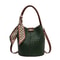 Stylish Women Woven Bucket Tote Bag Adjustable Shoulder Strap Crossbody Handbag Solid Color Versati 4