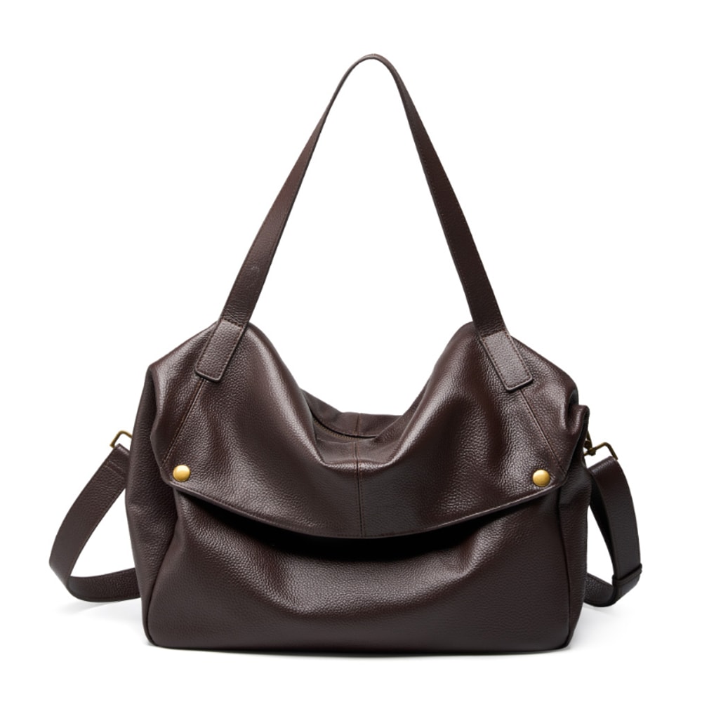 Burminsa Cowhide Genuine Leather Hobo Bag For Women Luxury Designer Messenger Tote 6