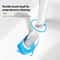 Wall-Mounted Disposable Toilet Brush with Cleaning Liquid & Replacement Brush Head