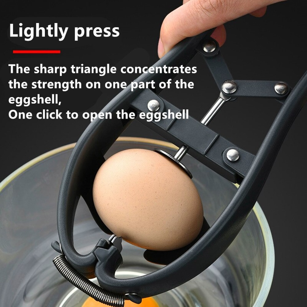 Manual Egg Opener Scissors, Stainless Steel Eggshell Cracker & Separator Tool for Effortless Egg Preparation