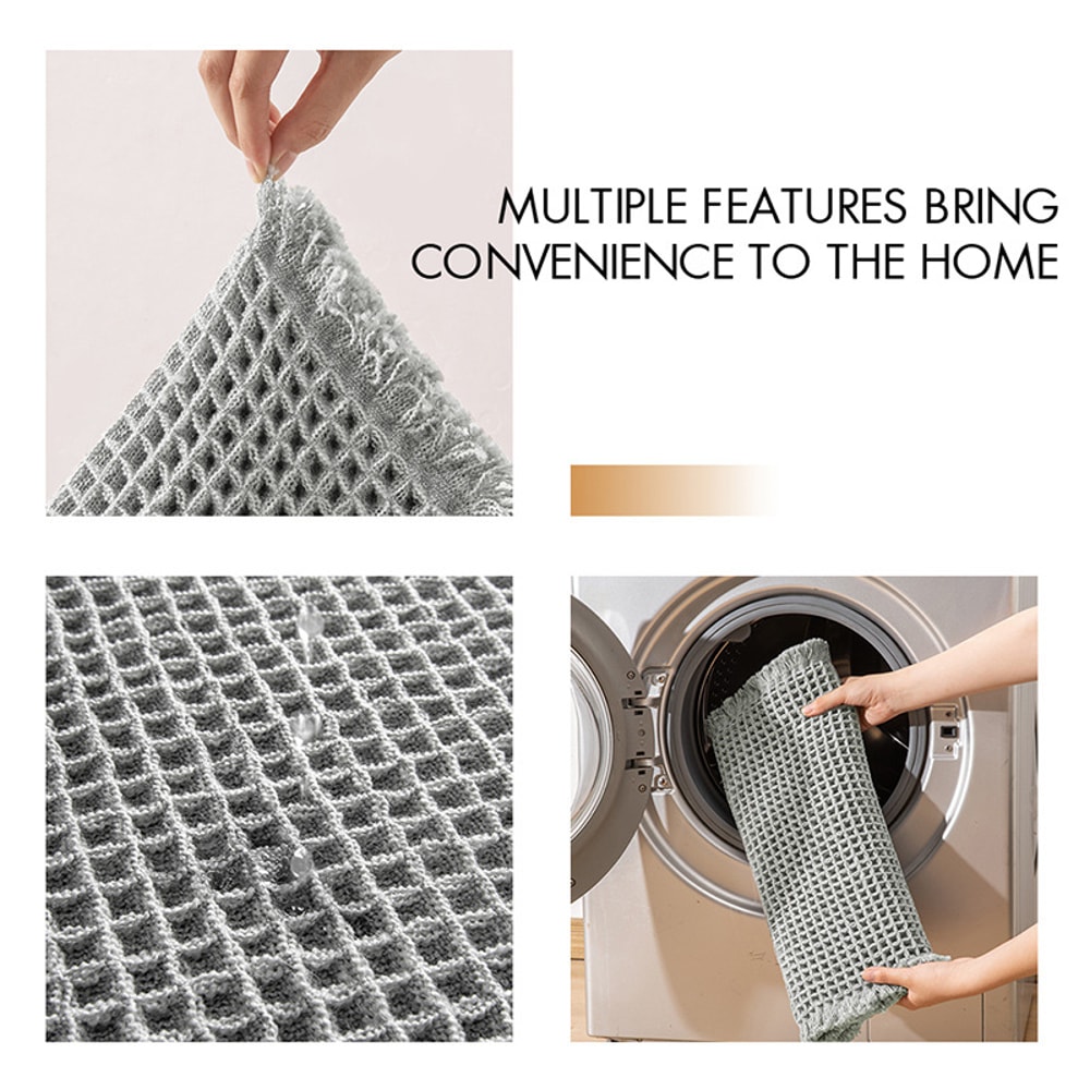 Absorbent Bathroom Mat with Anti-Slip Backing, Perfect for Your Entrance or Toilet Area