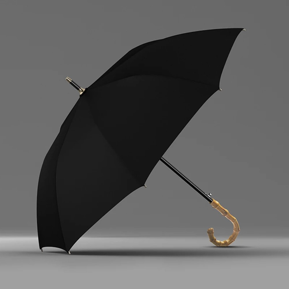 Luxury Bamboo Golf Umbrella Windproof Large Outdoor Designer Rain Umbrella For Men 0