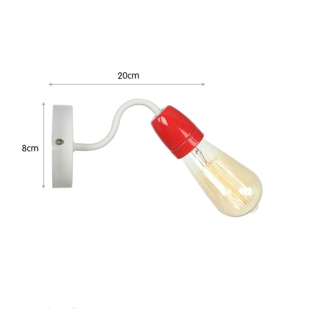 Colorful Ceramic LED Wall Lamp Nordic Minimalist Bedside Bathroom Wall Sconce 1