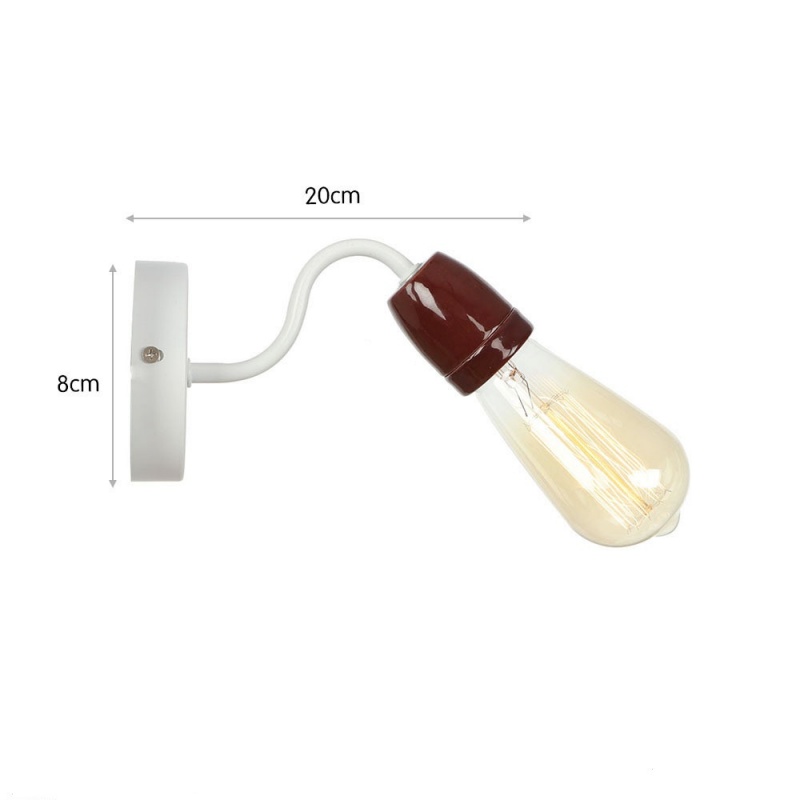 Colorful Ceramic LED Wall Lamp Nordic Minimalist Bedside Bathroom Wall Sconce 2