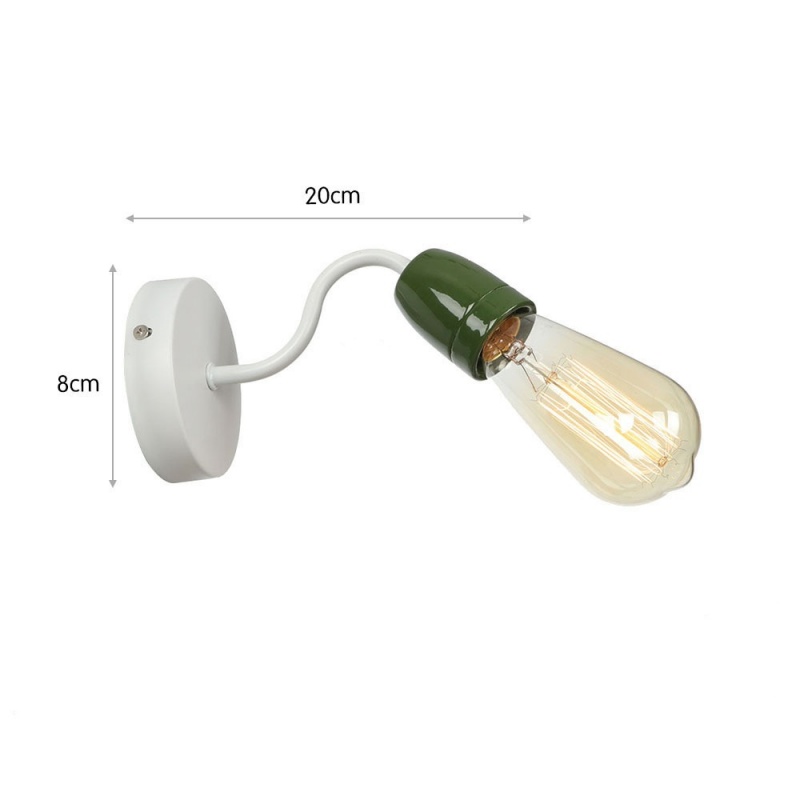 Colorful Ceramic LED Wall Lamp Nordic Minimalist Bedside Bathroom Wall Sconce 5
