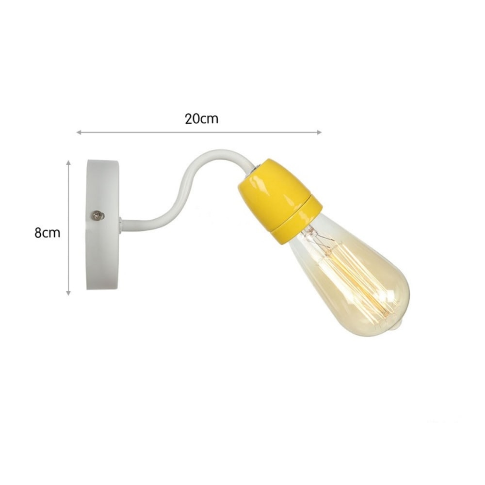 Colorful Ceramic LED Wall Lamp Nordic Minimalist Bedside Bathroom Wall Sconce 6