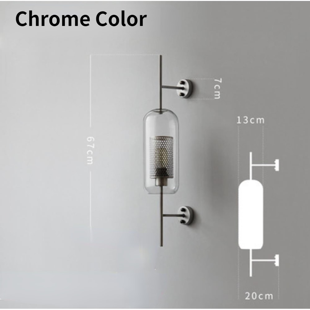 Modern Glass Wall Lamp With Golden Ball Elegant Bedside Sconce For Living Room And Hallway 6