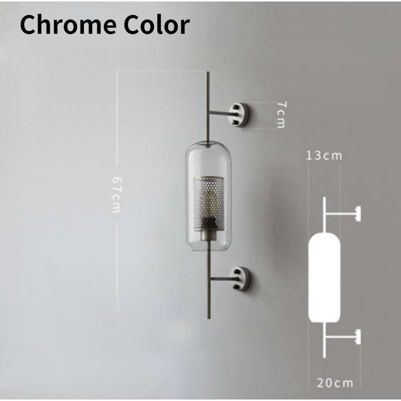 Modern Glass Wall Lamp With Golden Ball Elegant Bedside Sconce For Living Room And Hallway 6