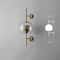 Modern Glass Wall Lamp With Golden Ball Elegant Bedside Sconce For Living Room And Hallway 9