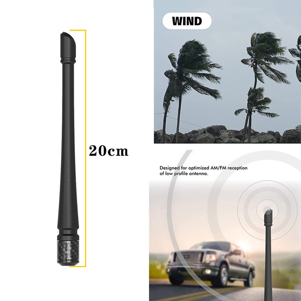 Rubber Antenna Replacement For Jeep AM FM Radio Signal Aerial Durable Stylish 2