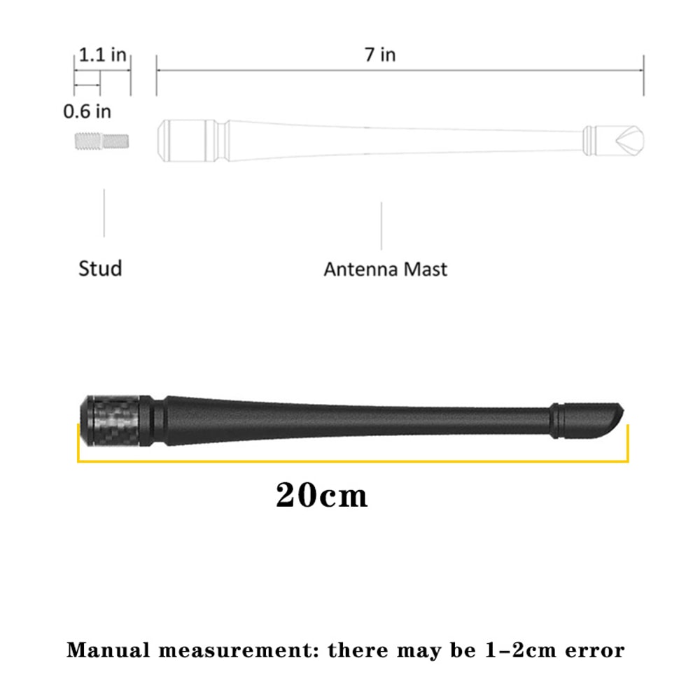 Rubber Antenna Replacement For Jeep AM FM Radio Signal Aerial Durable Stylish 4