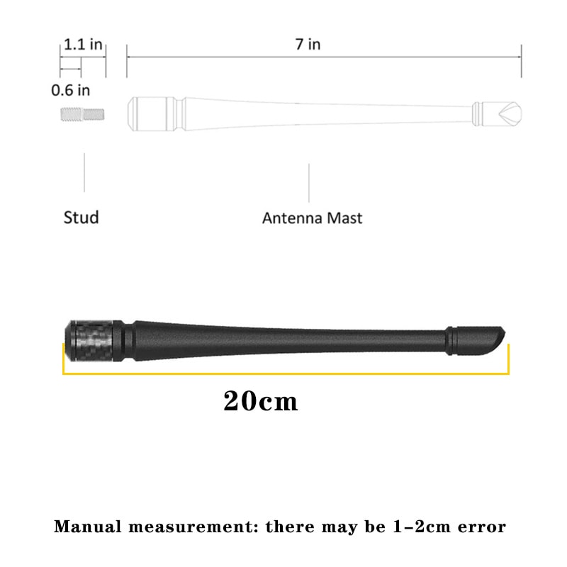 Rubber Antenna Replacement For Jeep AM FM Radio Signal Aerial Durable Stylish 4