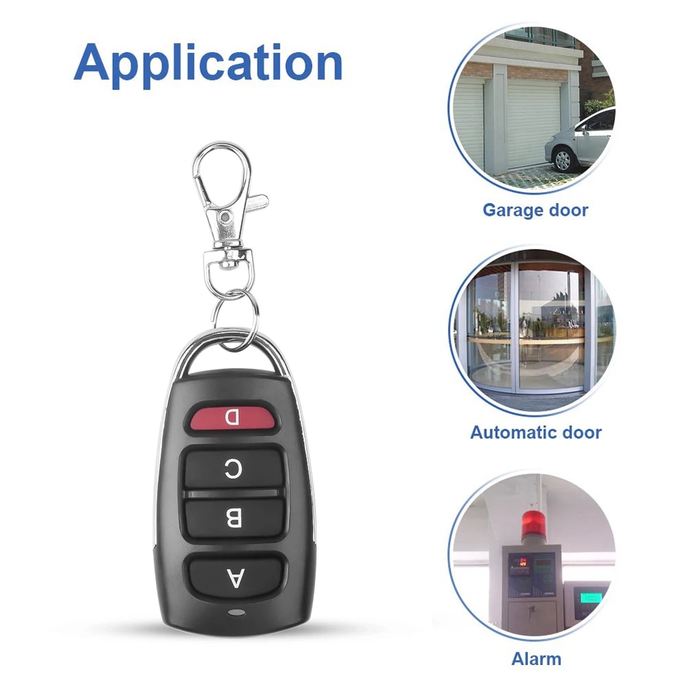 Wireless RF Remote Control Garage Door Key Duplicator Gate Opener 2