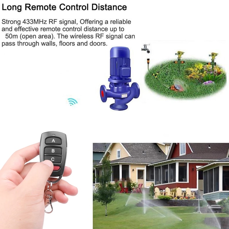 Wireless RF Remote Control Garage Door Key Duplicator Gate Opener 4