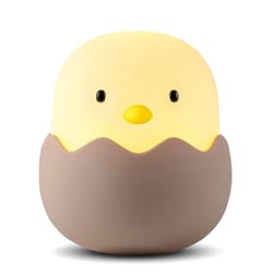 duck silicone night light for kids rechargeable, dimmable touch lamp with timer perfect bedroom decor gift
