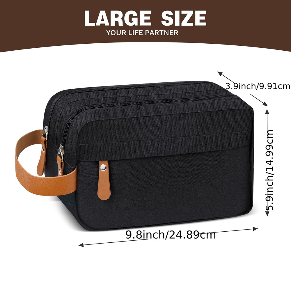 Waterproof Travel Bag With Handle For Toiletries Perfect Shaving Bag For Business And Travel Essent 6