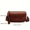 Stylish Leather Shoulder Bag With Wide Strap Large Capacity Zipper Crossbody Purse For Daily Use 1