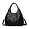 Soft Lychee Leather Hobo Handbag Stylish 3Layer Shoulder Crossbody Tote Bag With Pearl Leaf Pendan 10
