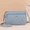 PU Leather Crossbody Bag For Women Fashion Shoulder Bag With Embroidery Thread Large Capacity 8