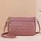 PU Leather Crossbody Bag For Women Fashion Shoulder Bag With Embroidery Thread Large Capacity 5