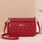 PU Leather Crossbody Bag For Women Fashion Shoulder Bag With Embroidery Thread Large Capacity 9