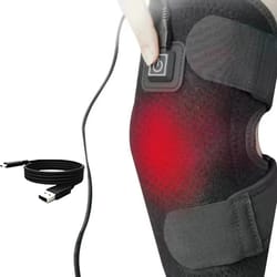 usb-powered adjustable knee heating pad for joint relief, portable and comfortable