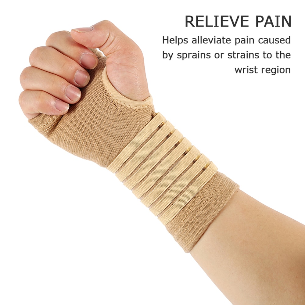 Wrist Support Glove for Sprains & Injuries, Adjustable Thumb & Wrist Support Strap for Sports Recovery