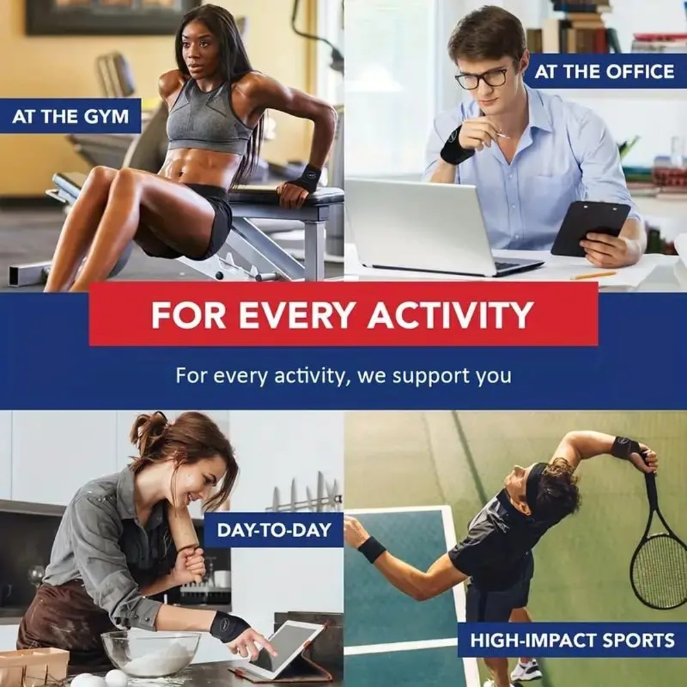 Adjustable Wrist Brace For Carpal Tunnel Relief Supports Both Left Right Hand Perfect For Fitness 4