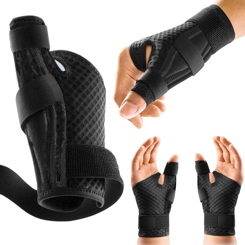 Breathable Thumb Brace For Tendonitis Arthritis Pain Relief Compression Support Wrap 0