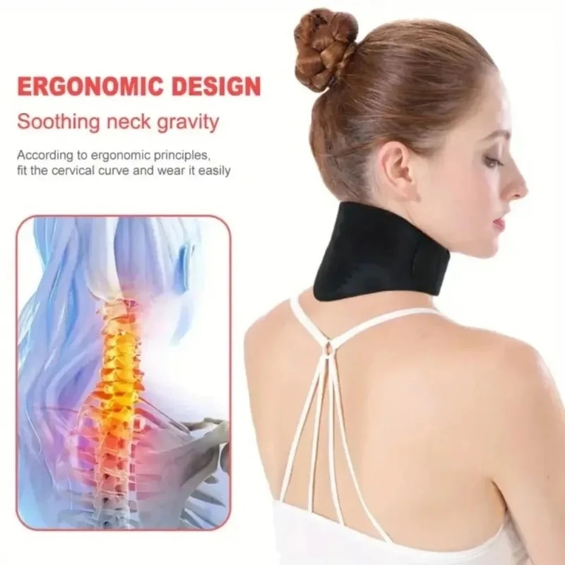 Portable Cervical Pillow with Heat Therapy for Neck Pain Relief