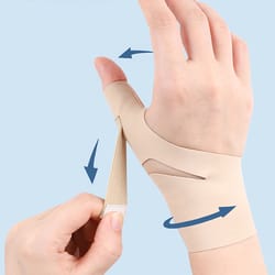thumb brace for pain relief, adjustable wrist stabilizer support for left or right hand, compression sleeve