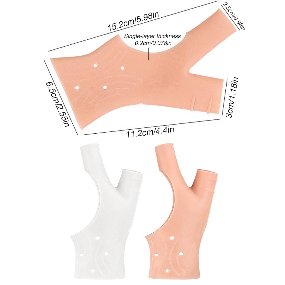 Soft Waterproof Gel Wrist Thumb Support Braces, Unisex Compression Sleeve for Left & Right Hand