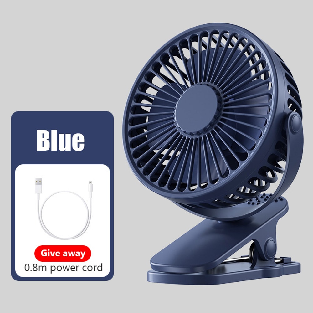 Portable Mini Clip Fan USB Quiet Desk Fan Personal Cooling Fan For Home Office Travel 6
