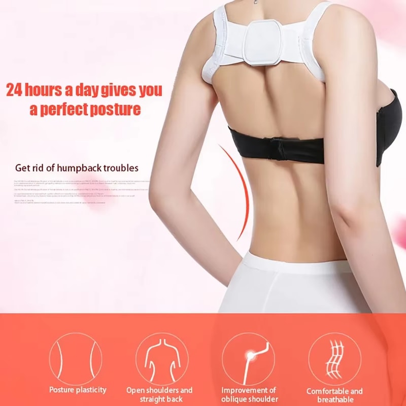 Invisible Posture Corrector Brace Adjustable Back Support For Men And Women 1