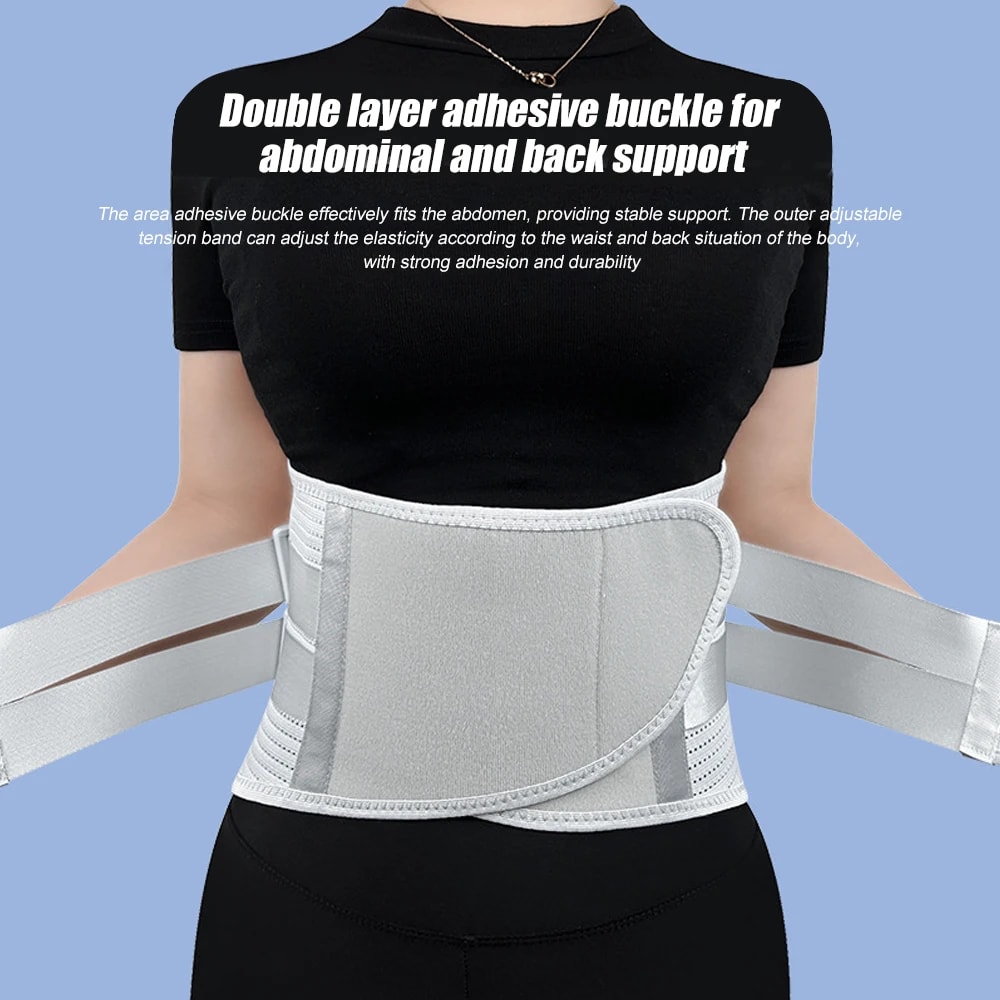 High Support Lumbar Back Brace Belt For Lower Back Pain Relief And Posture Stability 2
