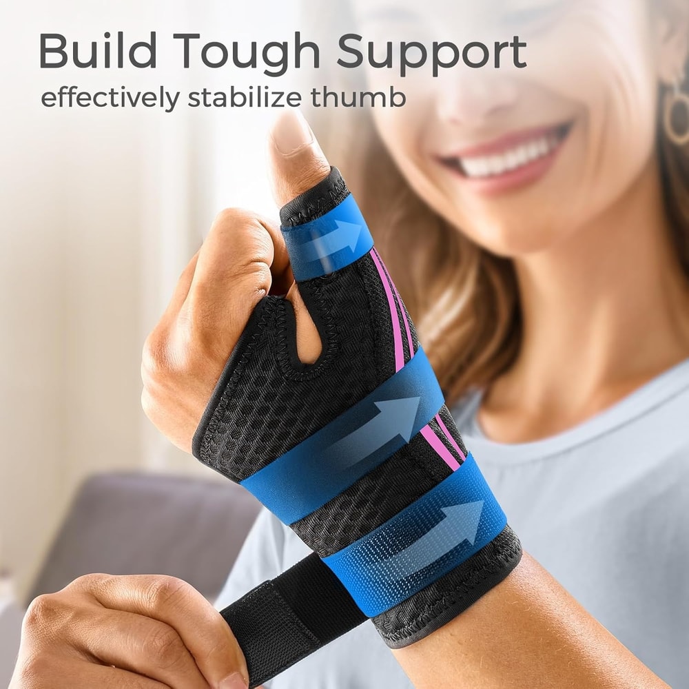 Adjustable Wrist Support Brace, Breathable Wrist Splint for Pain Relief and Sports Stability