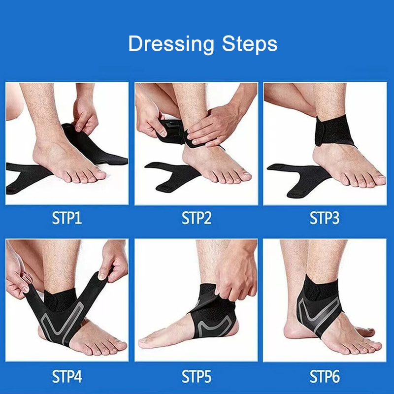 Compression Ankle Brace Support Sleeve Breathable Sport Wrap For Running And Injury Relief 3