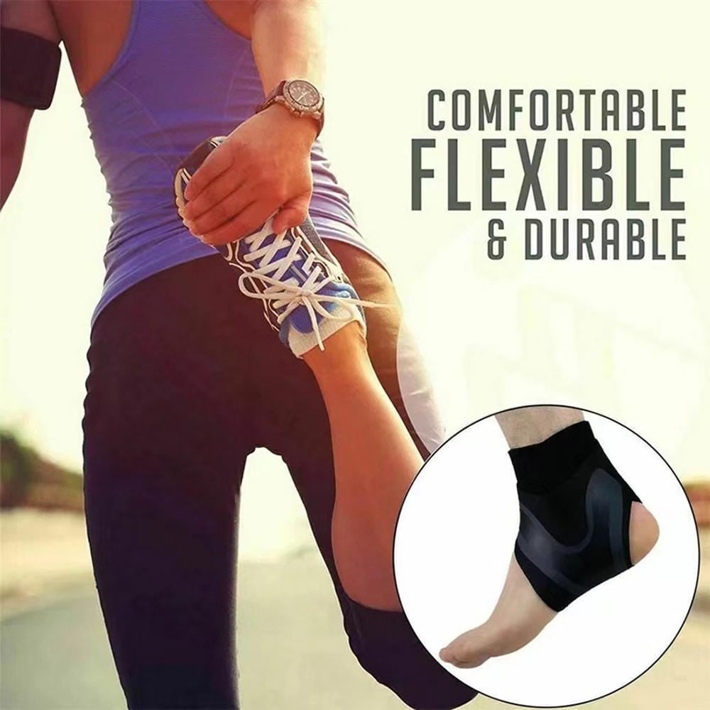 Compression Ankle Brace Support Sleeve Breathable Sport Wrap For Running And Injury Relief 4