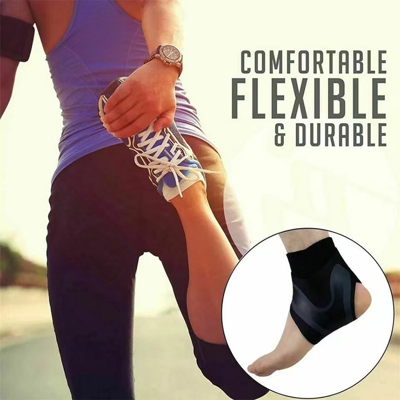 Compression Ankle Brace Support Sleeve Breathable Sport Wrap For Running And Injury Relief 4