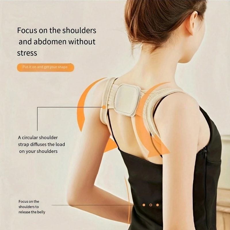 Adjustable Posture Corrector Belt Back Support Brace For Men And Women 1