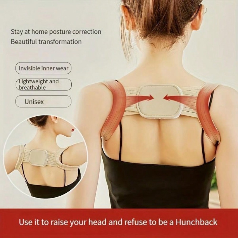 Adjustable Posture Corrector Belt Back Support Brace For Men And Women 4