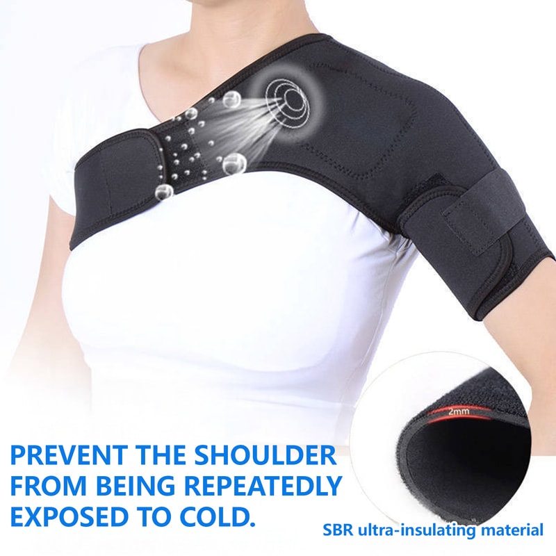 Adjustable Shoulder Massager Brace With Heat For Cervical Pain Relief And Deep Muscle Relaxation 4