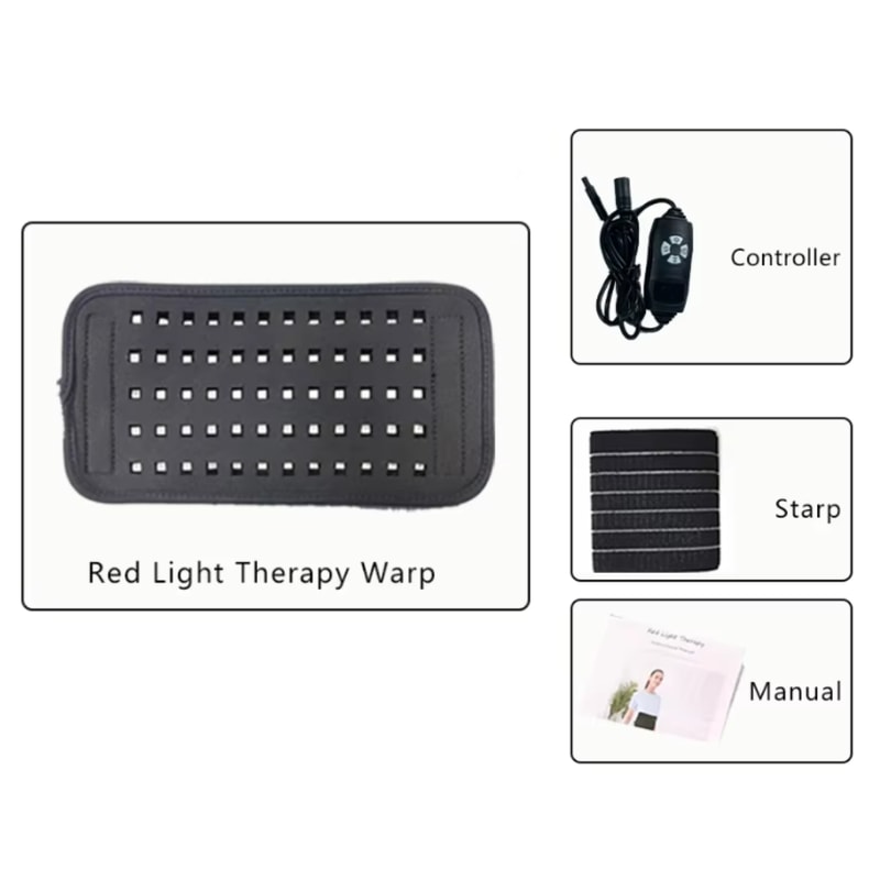 Infrared Heating Massage Belt For Pain Relief Red Light Therapy Waist Pad With Remote Control 6