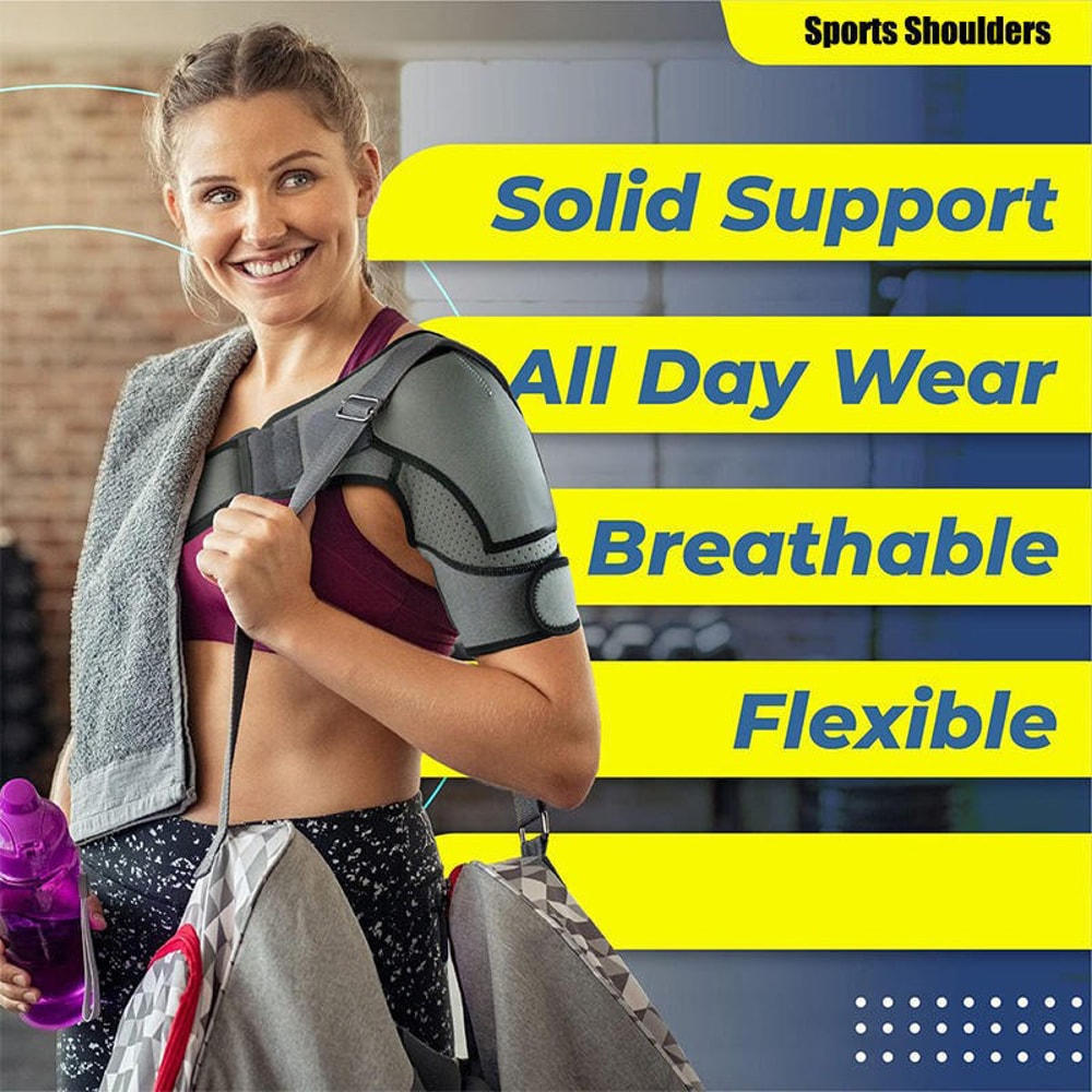 Adjustable Shoulder Support Cuffs For Men Women Pain Relief Comfort 5